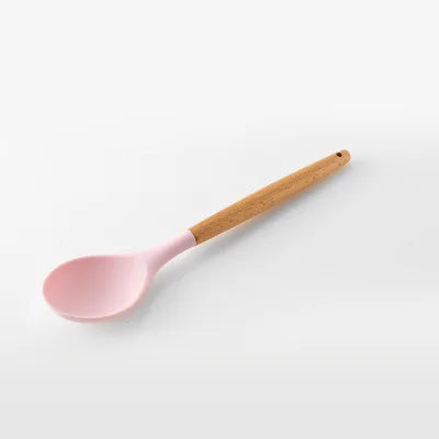 Silicone Kitchen Utensils Set Nonstick Spoon Soup Ladle Turner Spatula Tong Baking Cooking Utensil Cookware Utensilios De Cocina