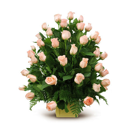 Arreglo de rosas rosadas