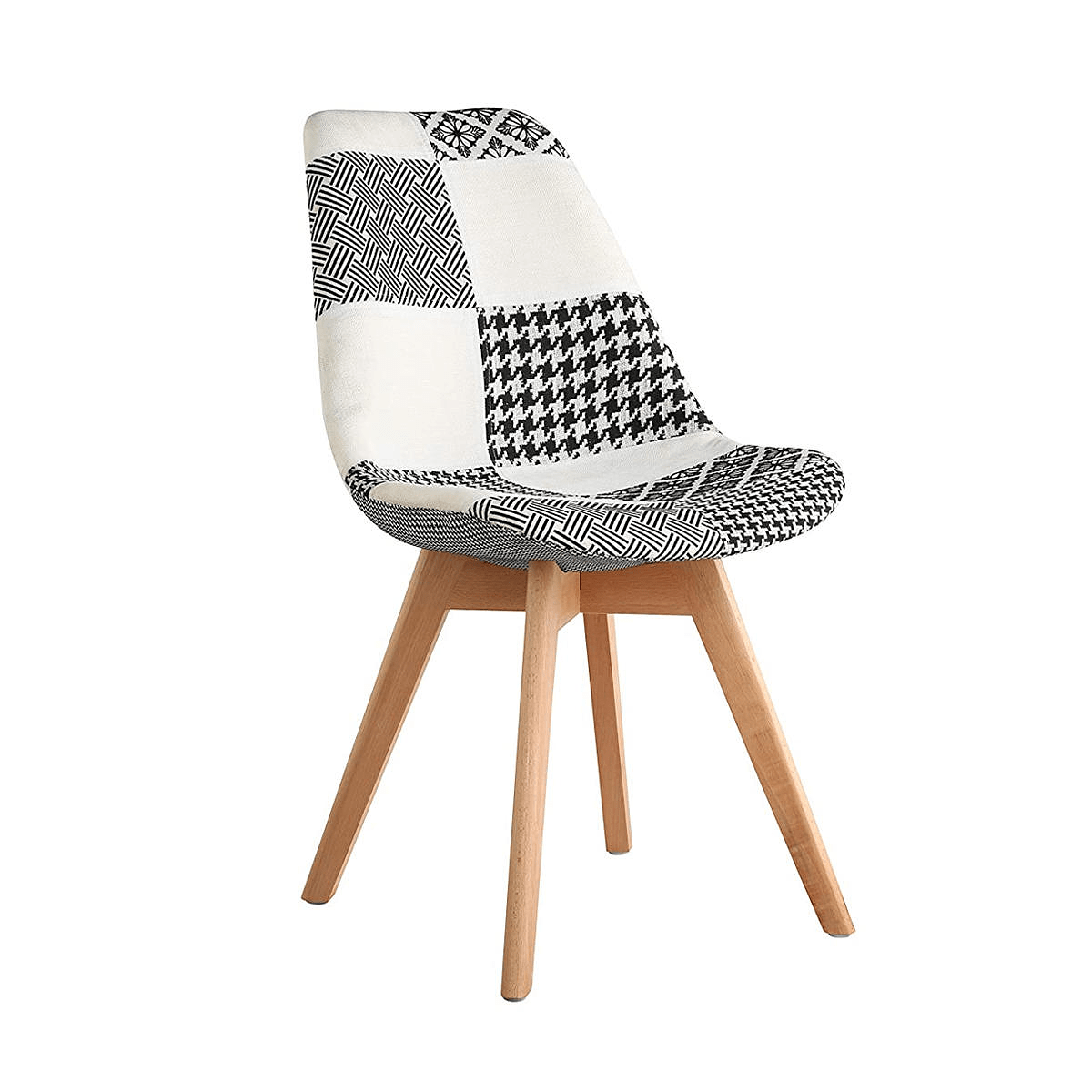 Silla Eames Tapizadas blanco y negro