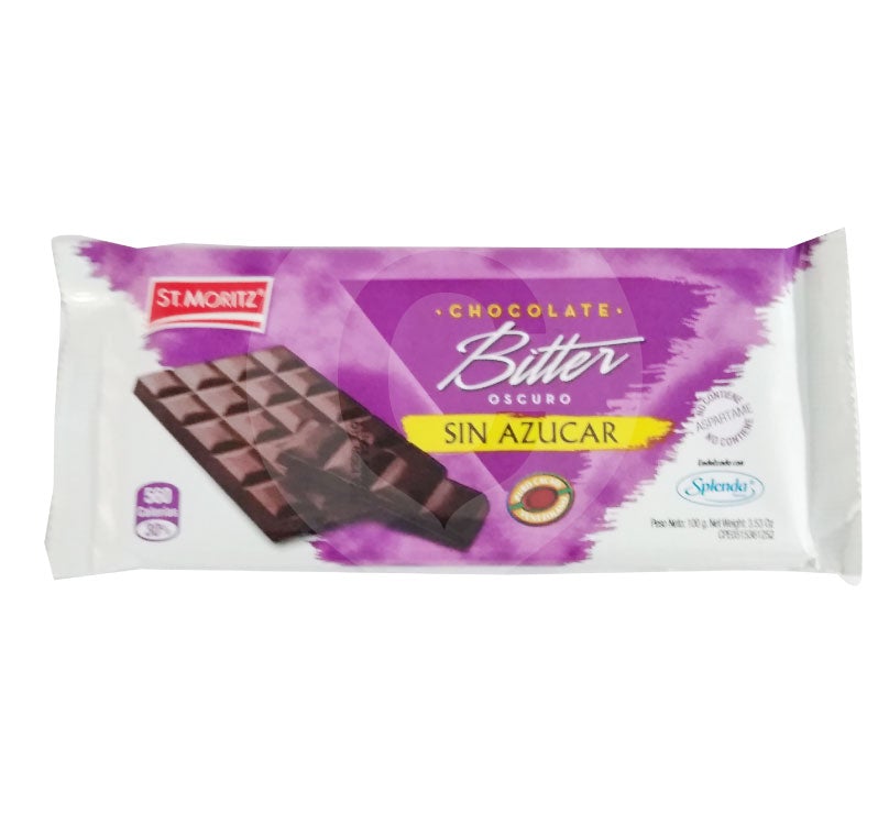 Chocolate St Moritz Bitter S/Az 100G