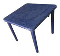 Mesa plastica cuadrada Azul