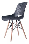 Silla Nordica Moderna Plastico negro