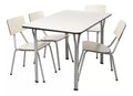 Juego Pantry Cuadrado Mesa y 4 Sillas