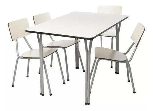 Juego Pantry Cuadrado Mesa y 4 Sillas
