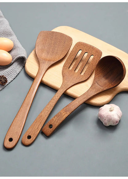 Wings of Wood Utensils Wooden Spoon Ladle Turner Long Shovel Tableware Utensilios de Cocina Skimmer Cooking Kitchen XB 032