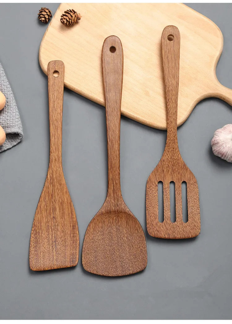 Wings of Wood Utensils Wooden Spoon Ladle Turner Long Shovel Tableware Utensilios de Cocina Skimmer Cooking Kitchen XB 032