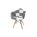 Silla Eames Tapizadas blanco y negro