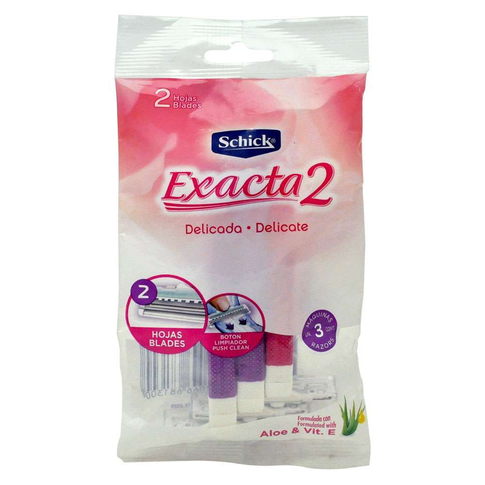 Afeitadora Schick piel delicada 3u - Domi Delivery