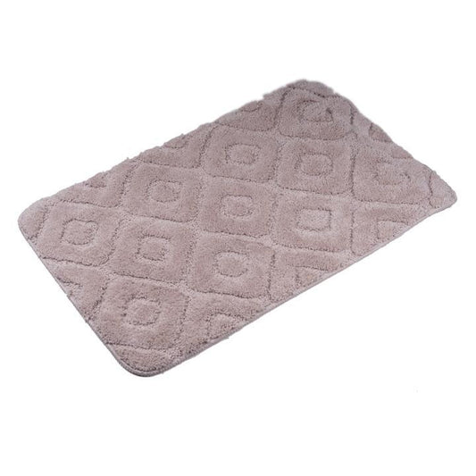 ALFOMBRA DE MICROFIBRA 50X80CM BEIGE - Domi Delivery