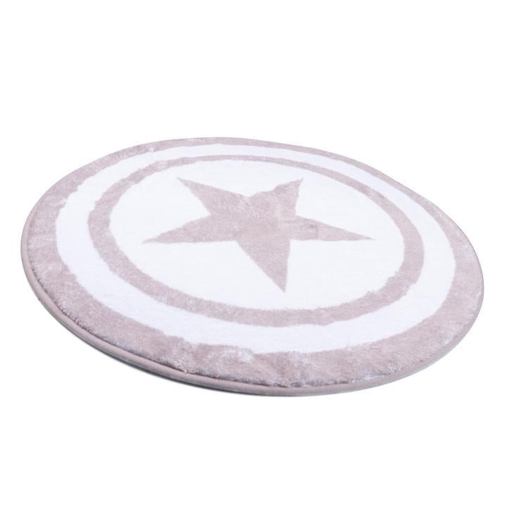 ALFOMBRA DE MICROFIBRA REDONDA 70CM - Domi Delivery