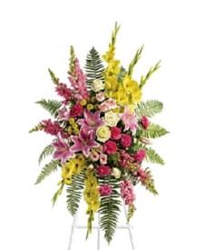 ARREGLO DE FLORES VARIAS Y GLADIOLAS - Domi Delivery