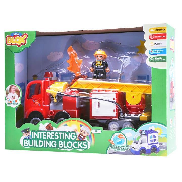 BLOQUES PARA ENSAMBLAR CARRO BOMBERO - Domi Delivery