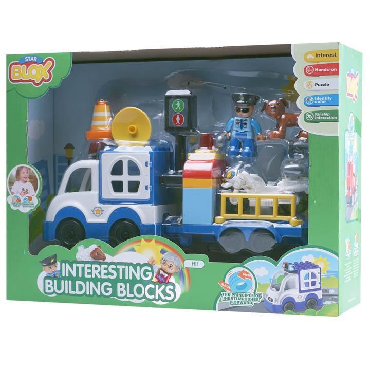 BLOQUES PARA ENSAMBLAR CARRO POLICÍA - Domi Delivery