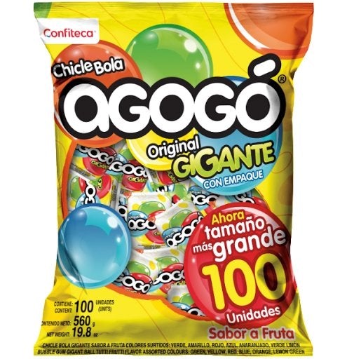 Chicle Agogo Bola Gigante 100g - Domi Delivery