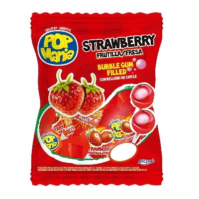 Chupetas Pop Mania Fresa 24U - Domi Delivery