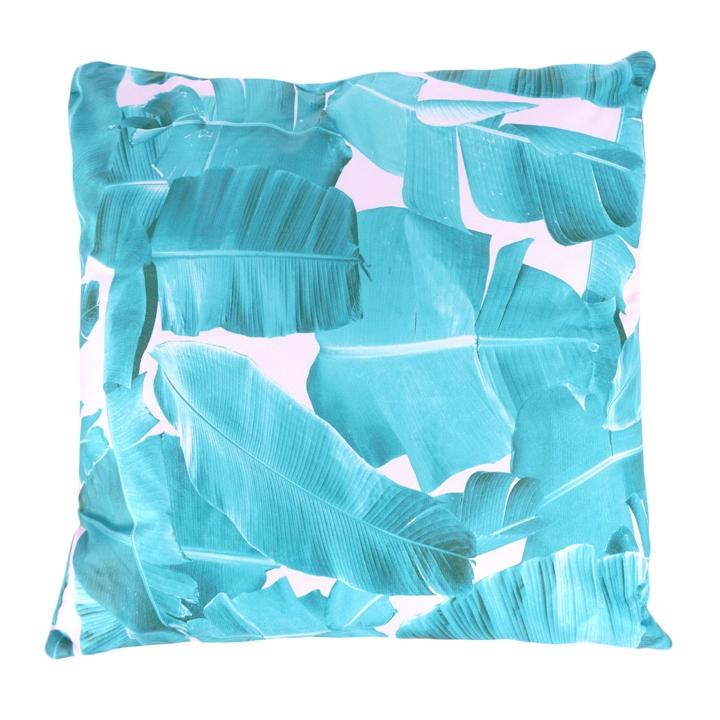 COJÍN DE TELA ESTAMPADA 45*45CM FORMA HOJAS - Domi Delivery