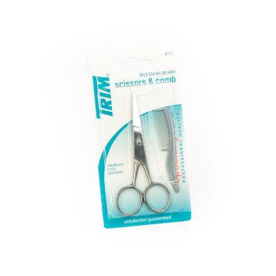 Combo Tijeras Y Peine Para Bigotes Trim - Domi Delivery