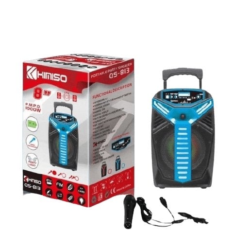 CORNETA KIMISO QS-4808 8" RADIO USB BLUETOOTH AUX - Domi Delivery