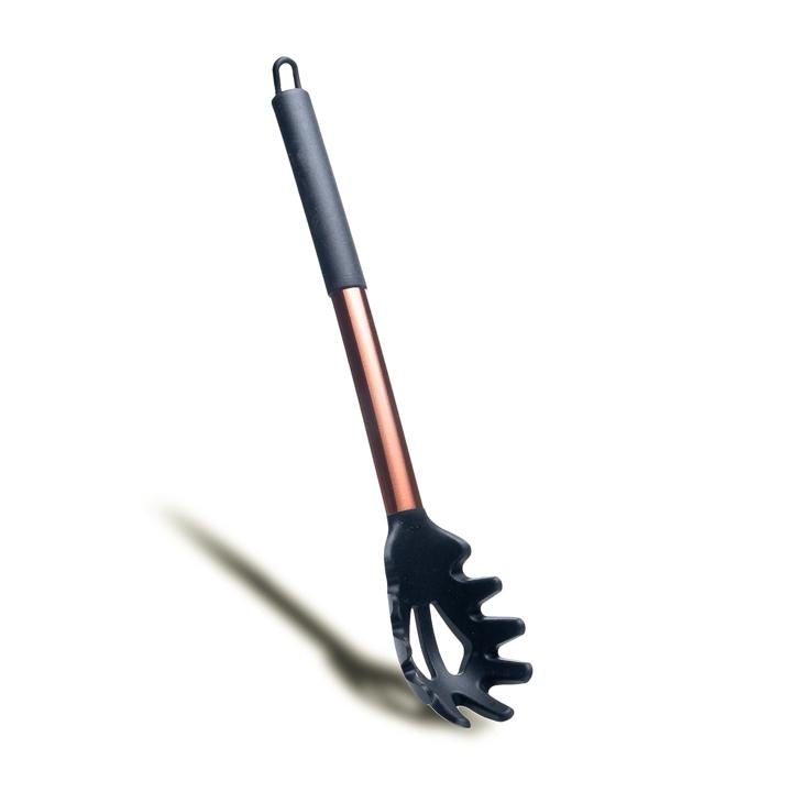 CUCHARA PARA PASTA ACERO INOXIDABLE MANGO SILICÓN - Domi Delivery