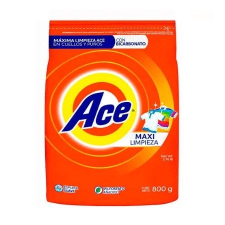 Detergente Ace Maxi Limpieza 800g - Domi Delivery
