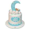 Torta bebe azul