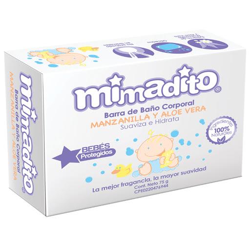 Jabon Barra Mimadito Manzanilla Y Aloe Vera 75g - Domi Delivery