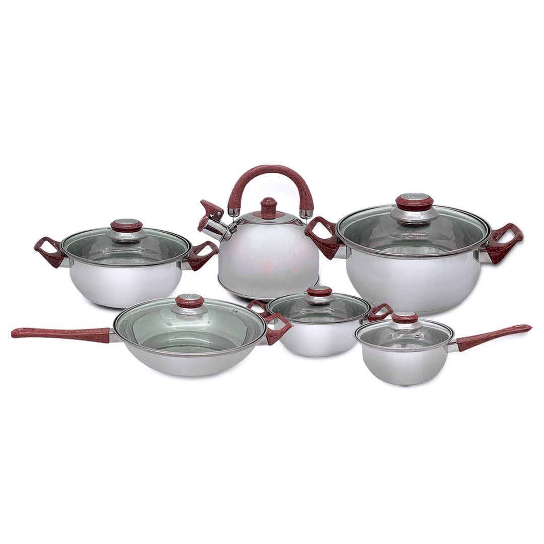 Juego de ollas 12 Piezas con tetera - Domi Delivery