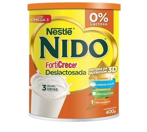 Leche Nido Forticrece Deslactosada 400g - Domi Delivery