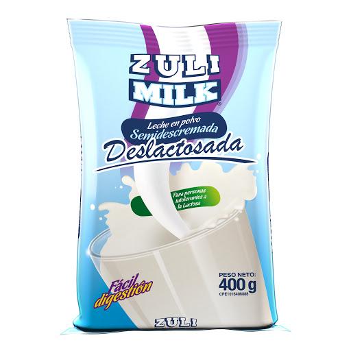 Leche Zulimilk Semidescremada Deslactosada 400g - Domi Delivery
