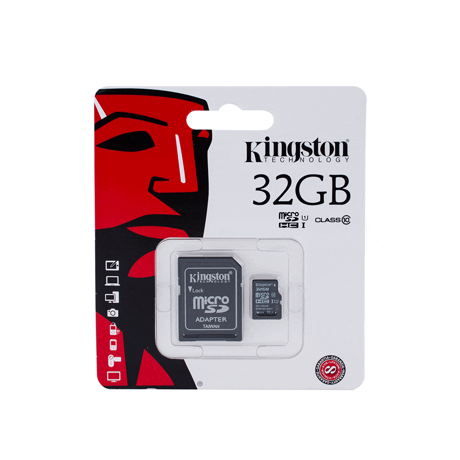 MICRO SD KINGSTON 32GB + ADAPTADOR - Domi Delivery