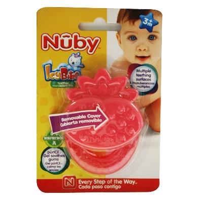 Mordedor Nuby Ice Bite Fresa 3M - Domi Delivery