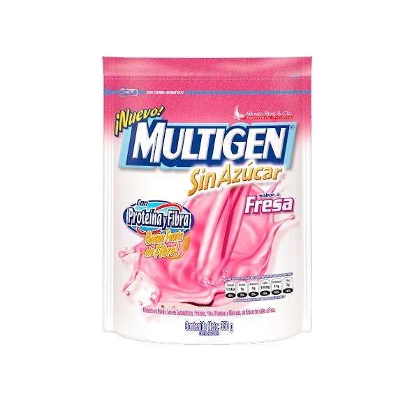 Multigen Sin Azucar Fresa 350G