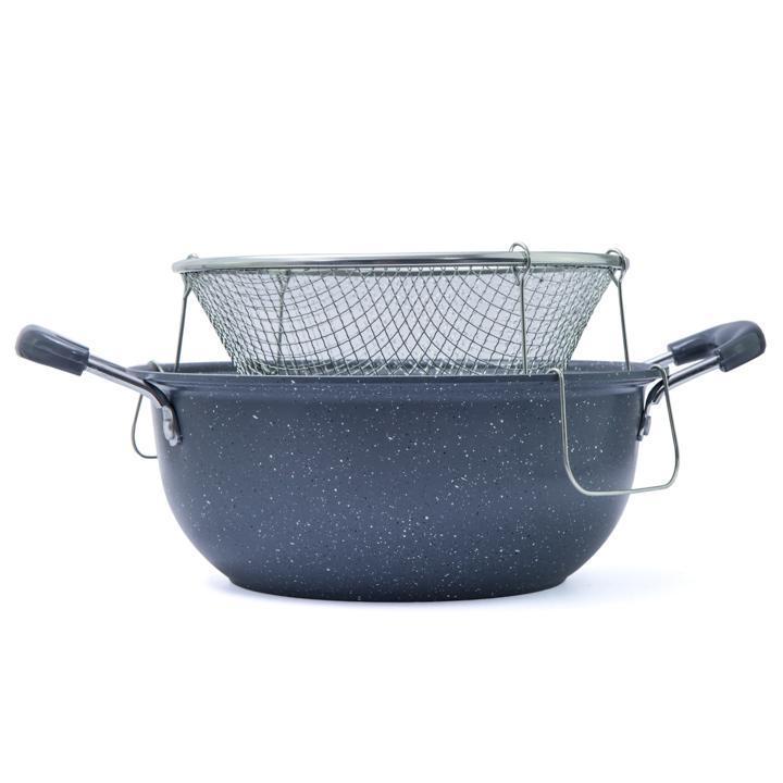 OLLA CON CESTA FREIDORA GRIS - Domi Delivery