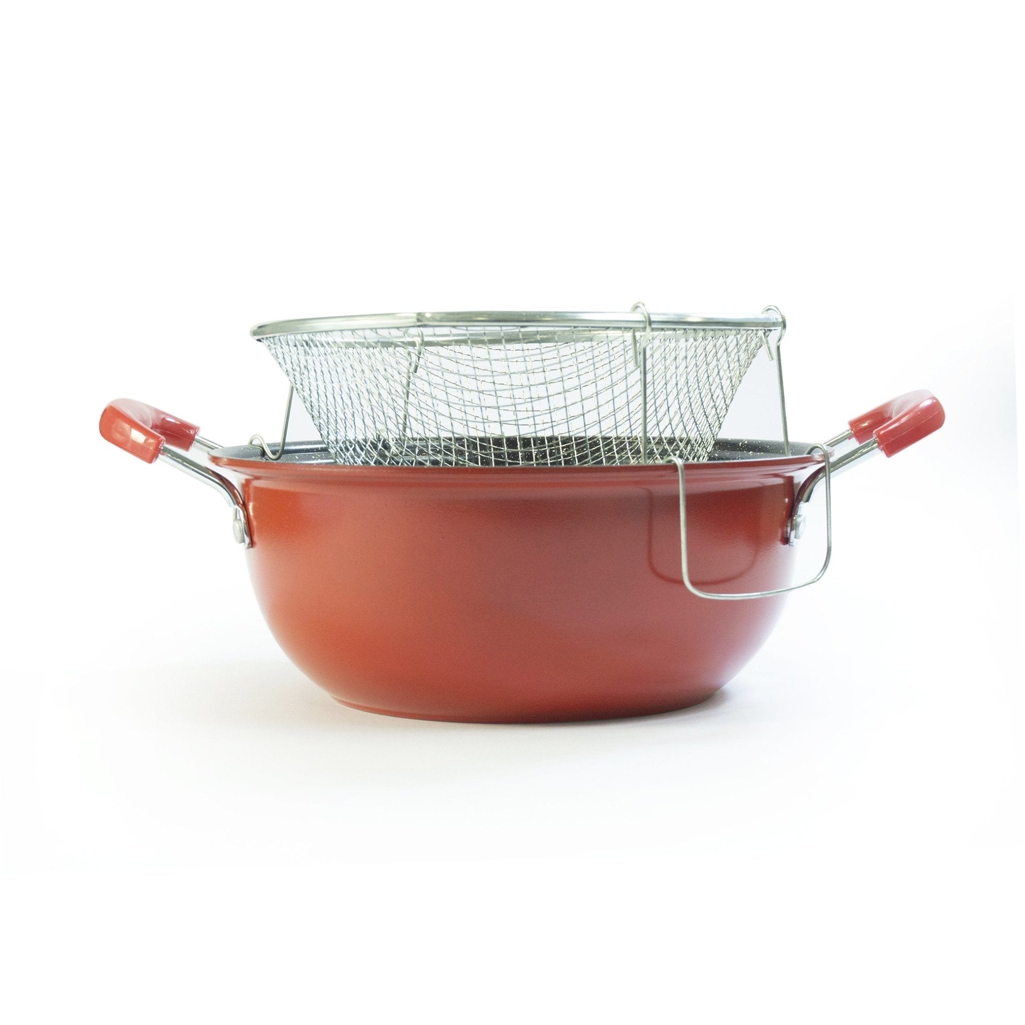 OLLA CON CESTA FREIDORA ROJA - Domi Delivery