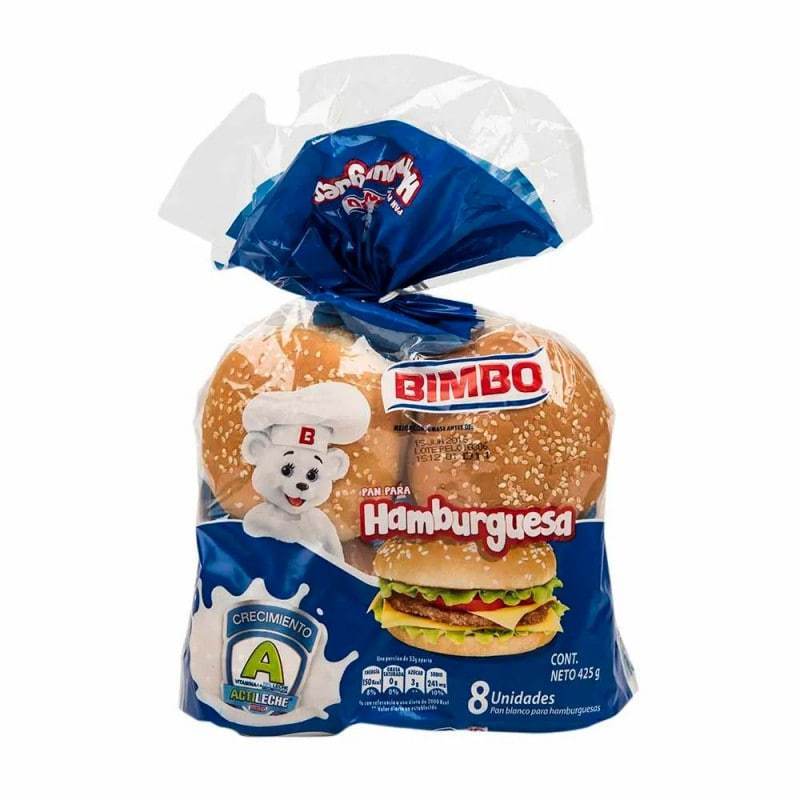 Pan bimbo hamburguesa 630g - Domi Delivery