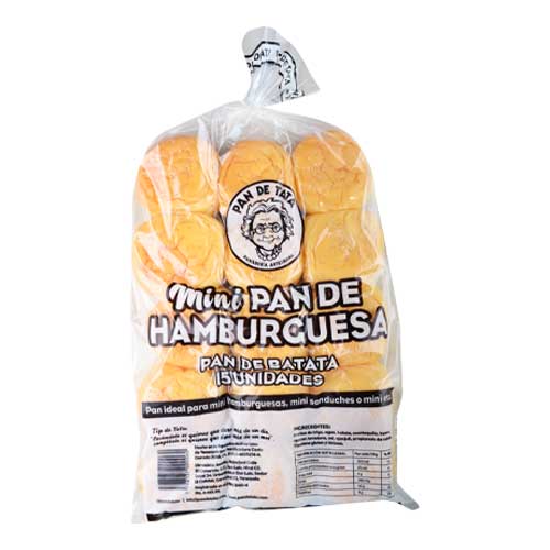 Pan de hamburguesa mini tata 15u - Domi Delivery
