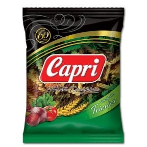 Pasta tornillo 3 vegetales capri 500g - Domi Delivery