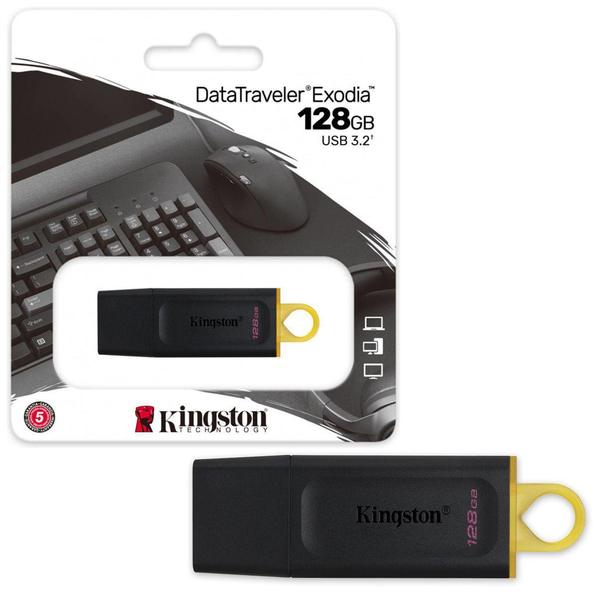 PENDRIVE 128GB KINGSTON TRAVELER EXODIA USB 3.2 - Domi Delivery