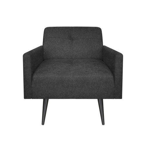 Poltrona Serrano gris oscuro tela