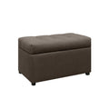 Puff Baúl tela café