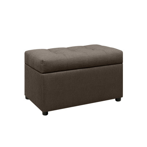 Puff Baúl tela café