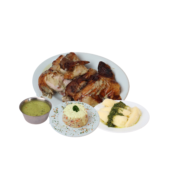 Medio pollo a la brasa