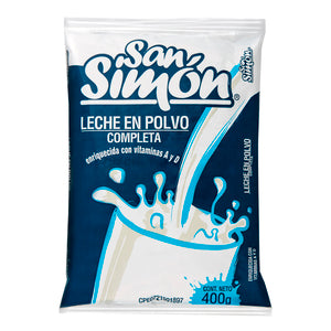 Leche en polvo entera san simon 400g
