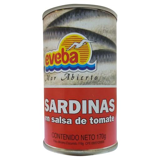 Sardina eveba tomate 170g - Domi Delivery