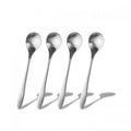 SET 4 CUCHARILLA DE TÉ PLATEADA MATE - Domi Delivery