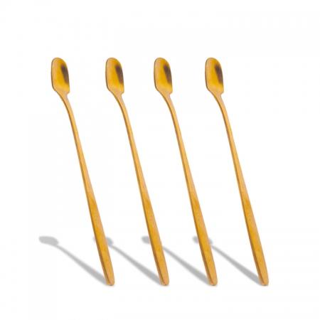 SET CUCHARILLAS 4PZS PARA TÉ DORADO - Domi Delivery