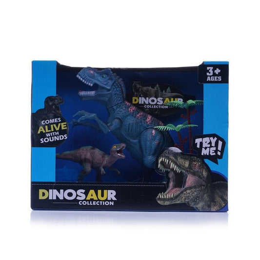 SET DE 2 DINOSAURIOS CON SONIDO PLÁSTICO - Domi Delivery