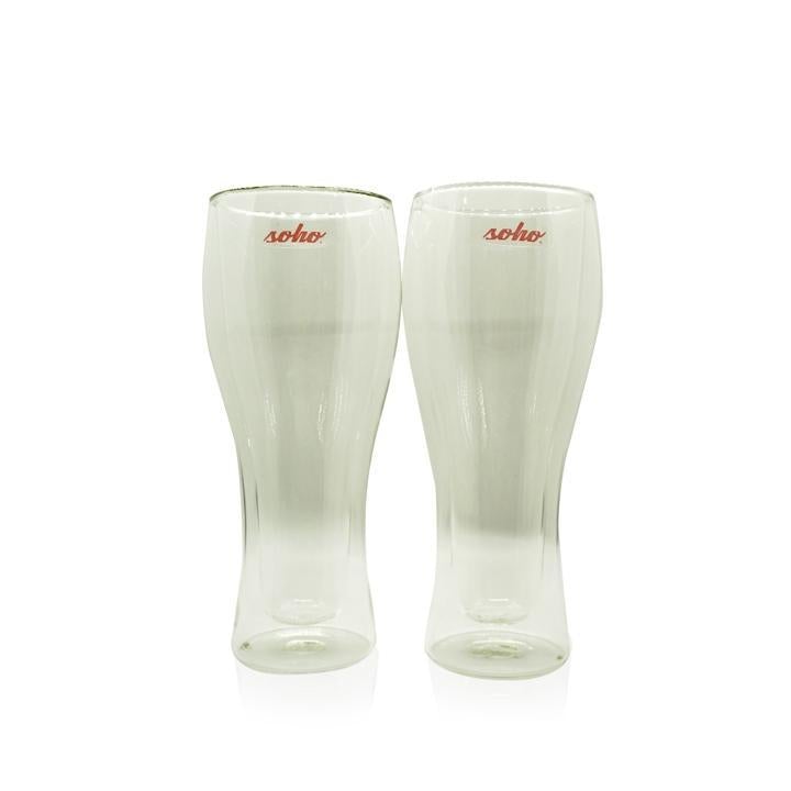 SET DE 2 VASOS DE VIDRIO DE 13.4OZ SOHO - Domi Delivery