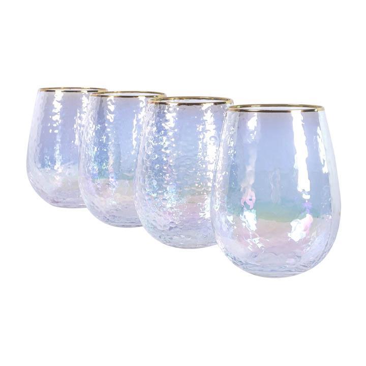 SET VASOS 4PZS DE VIDRIO TORNASOL 100ML - Domi Delivery