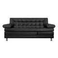 Sofá Cama Multifuncional Cuero sintetico negro